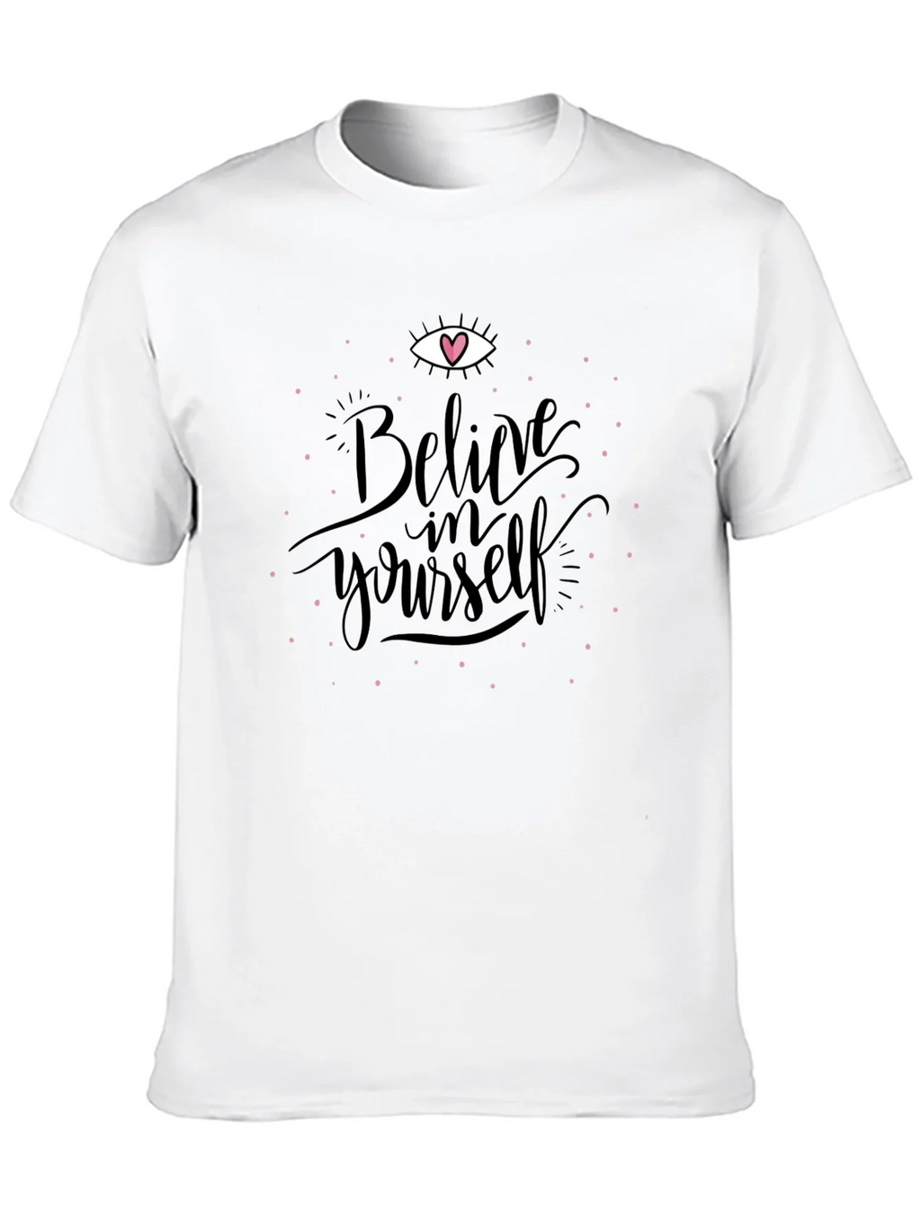 Believe in Yourself Graphic Tee - Black Cotton product image 9