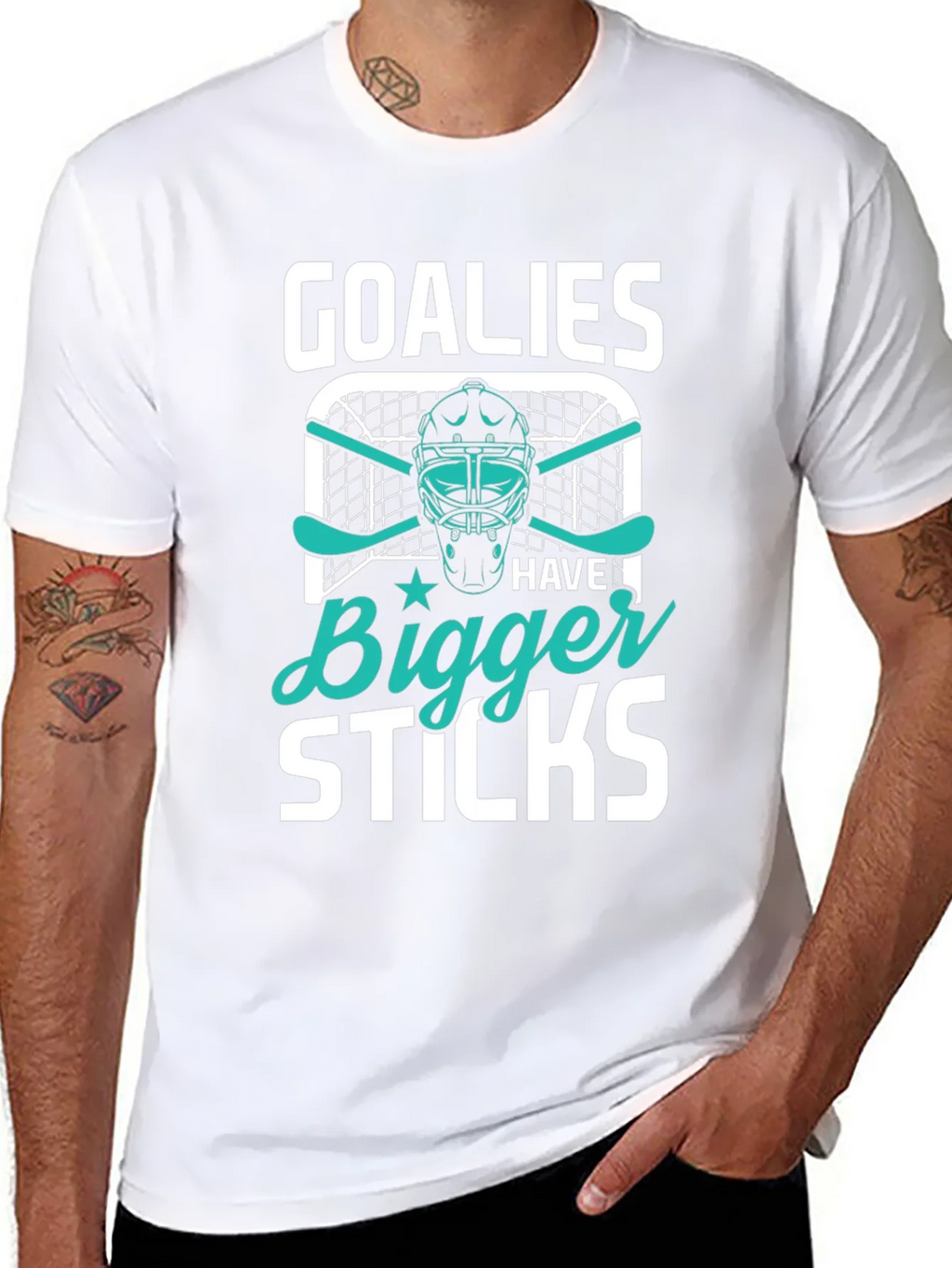 Goalies Have Bigger Sticks T-Shirt product image 7