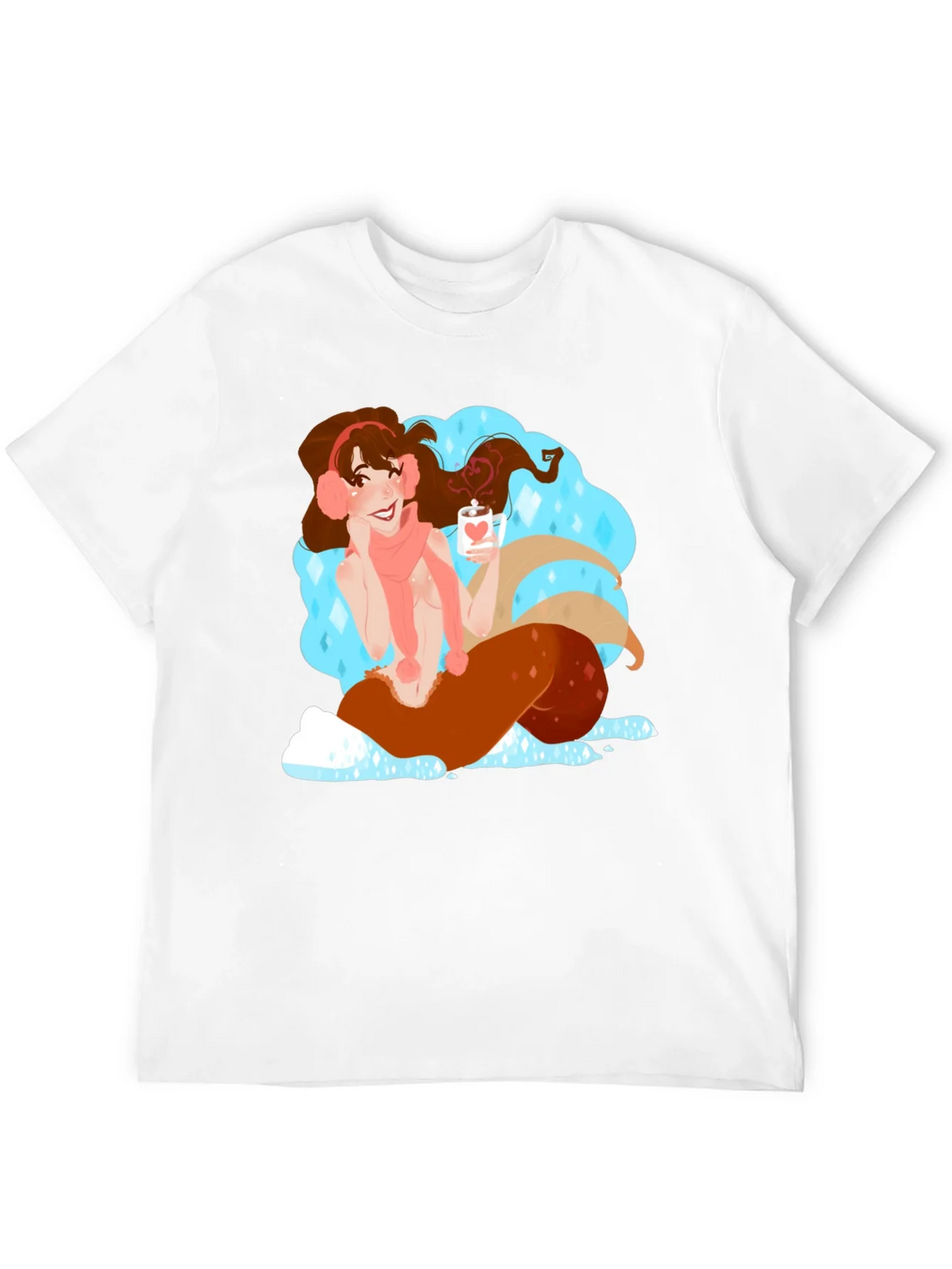 Winter Mermaid Graphic Tee - Cozy Cocoa product image 11