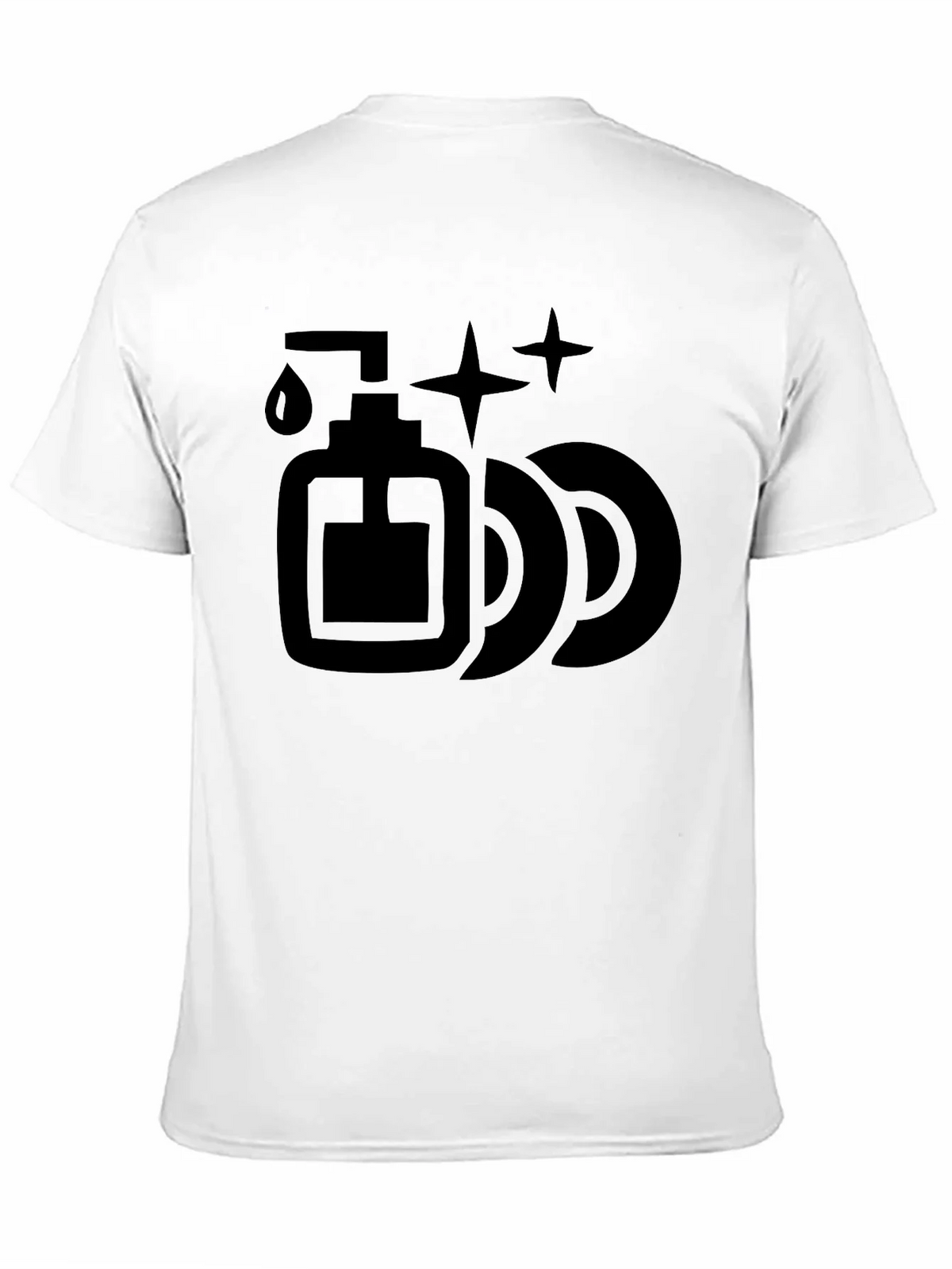 Dish Soap & Plates Graphic Tee - Cleaning Humor T-Shirt product image 10