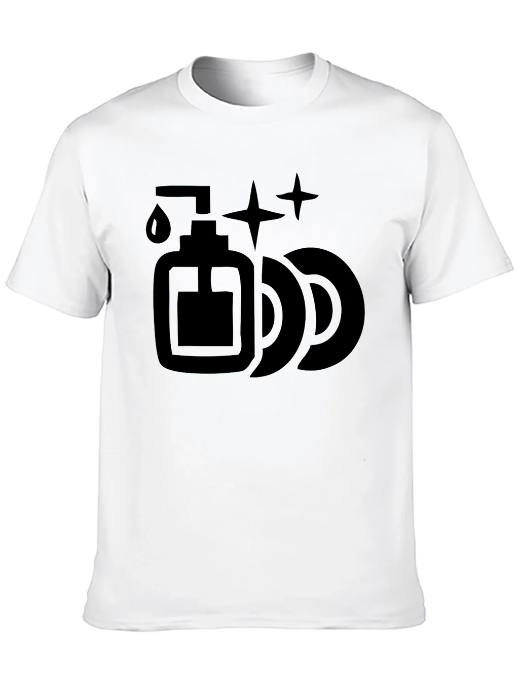 Dish Soap & Plates Graphic Tee - Cleaning Humor T-Shirt product image 9