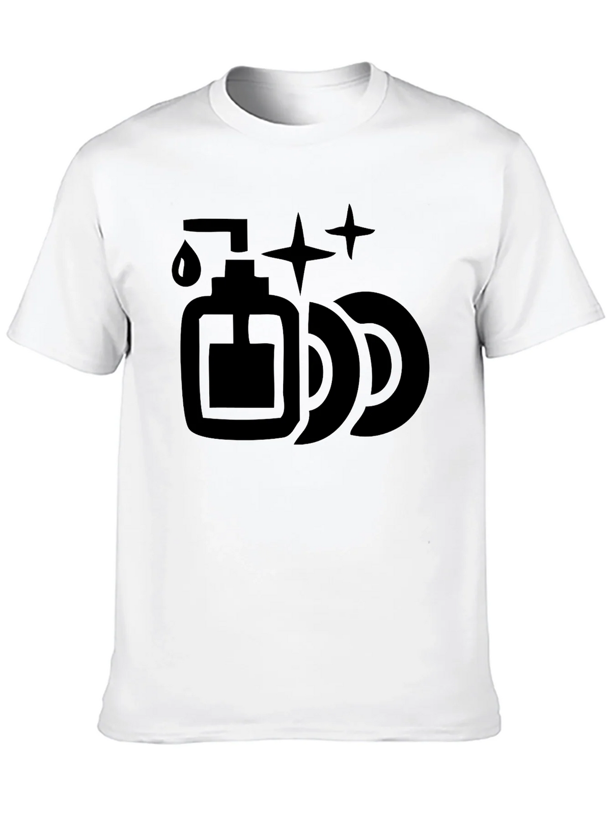 Dish Soap & Plates Graphic Tee - Cleaning Humor T-Shirt product image 9