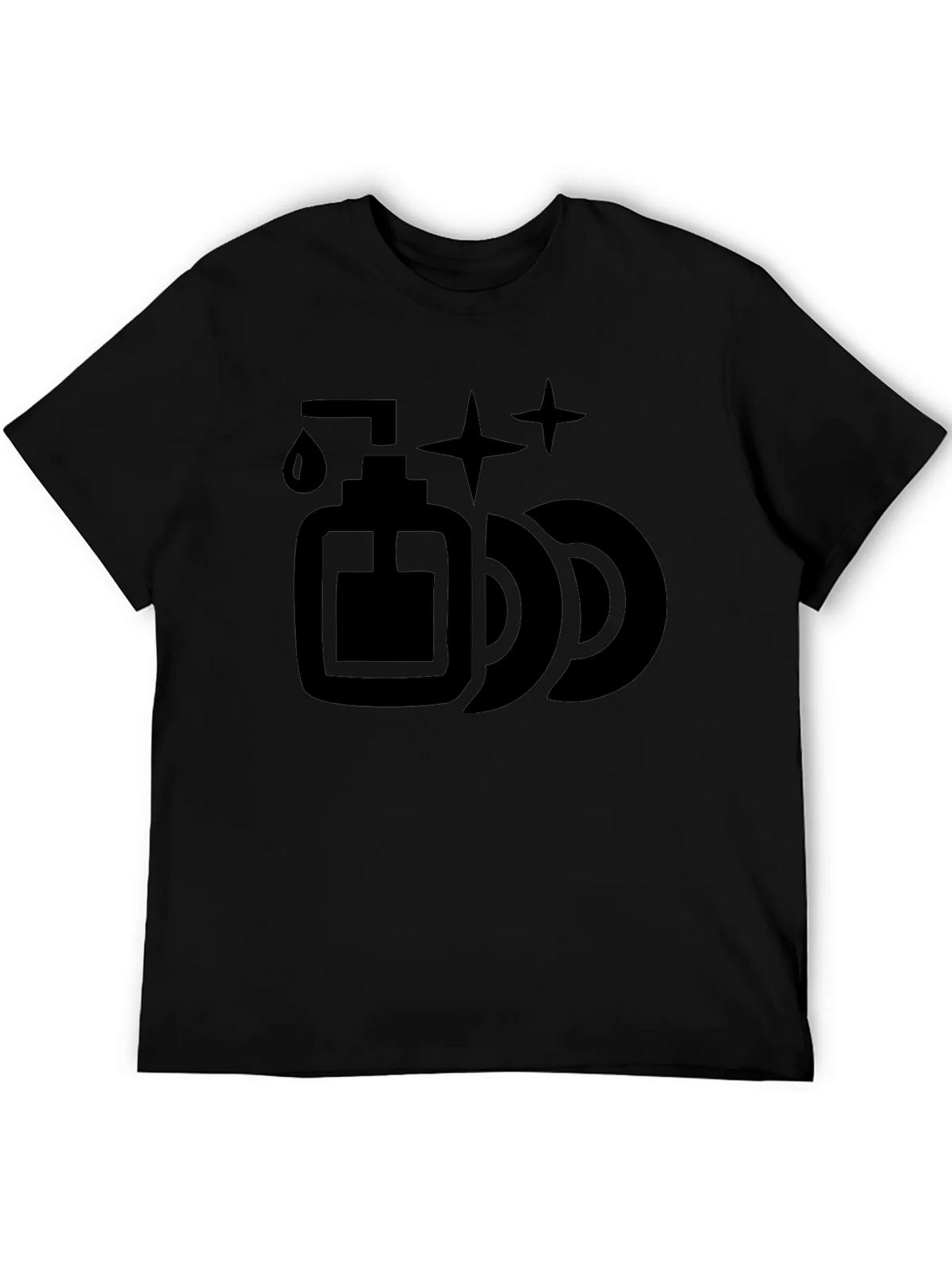 Dish Soap & Plates Graphic Tee - Cleaning Humor T-Shirt product image 5