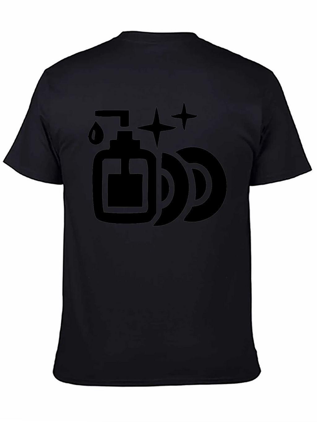 Dish Soap & Plates Graphic Tee - Cleaning Humor T-Shirt product image 4
