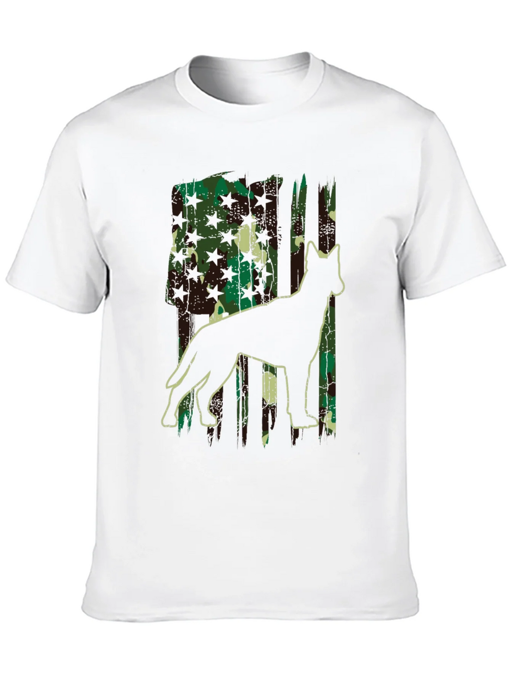 Camo Dog Silhouette Graphic Tee - Classic Fit product image 9