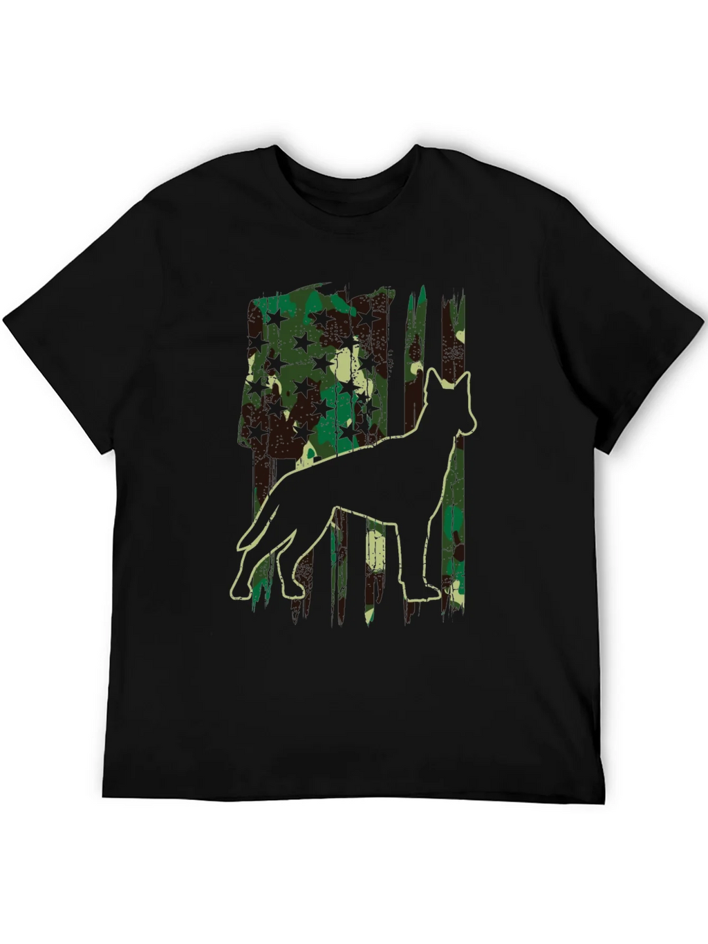 Camo Dog Silhouette Graphic Tee - Classic Fit product image 5