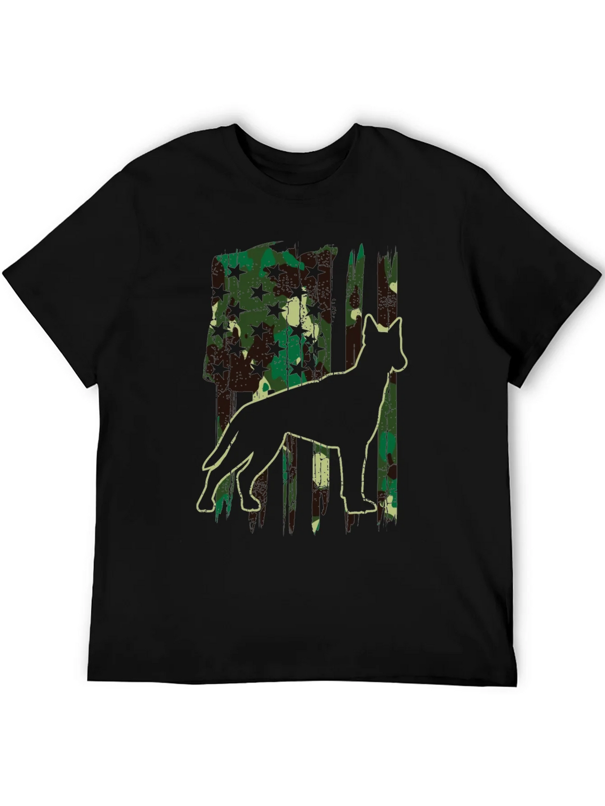 Camo Dog Silhouette Graphic Tee - Classic Fit product image 5