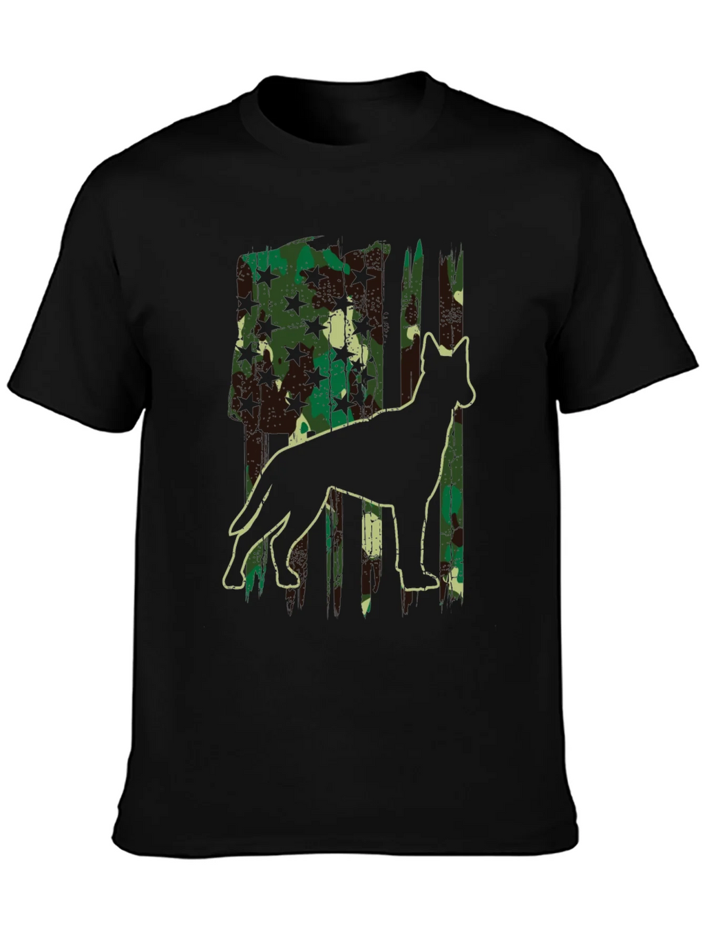 Camo Dog Silhouette Graphic Tee - Classic Fit product image 3