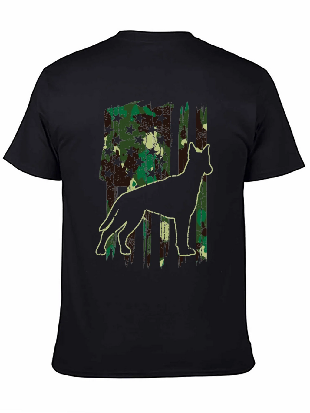Camo Dog Silhouette Graphic Tee - Classic Fit product image 4