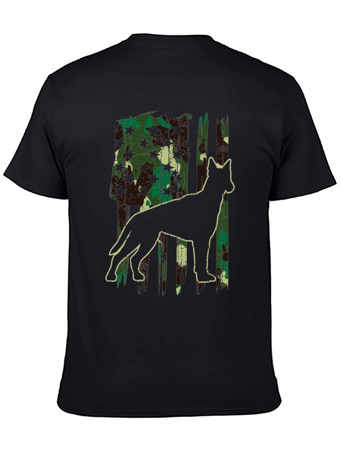 Camo Dog Silhouette Graphic Tee - Classic Fit product image 4