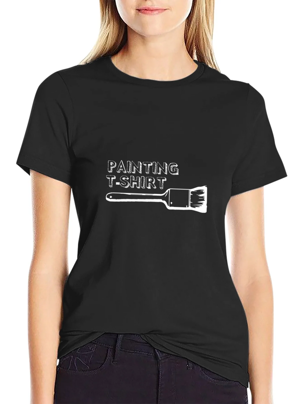 Painter T-Shirt | Brush Graphic Tee | Unisex Black product image 2