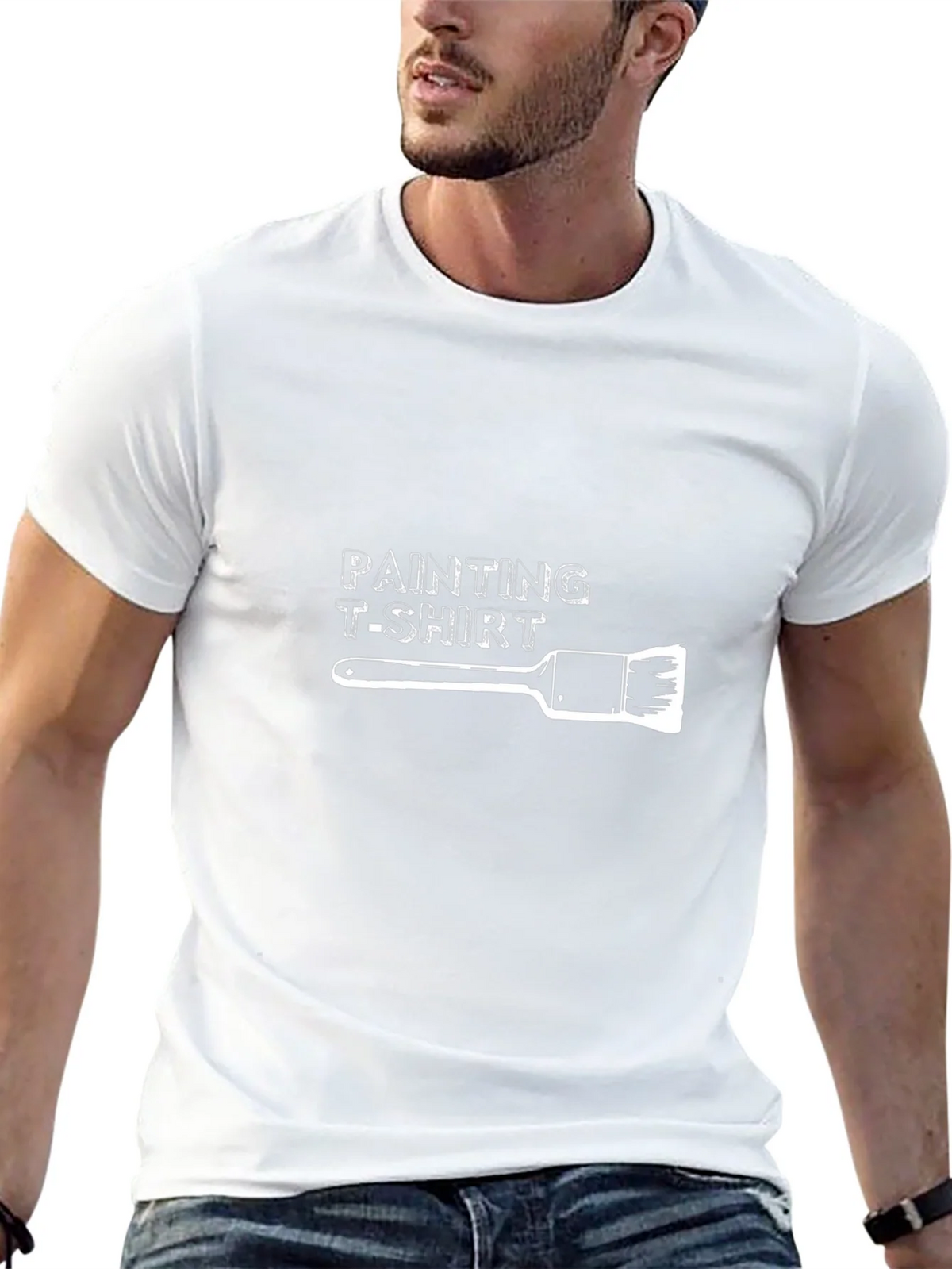 Painter T-Shirt | Brush Graphic Tee | Unisex Black product image 12
