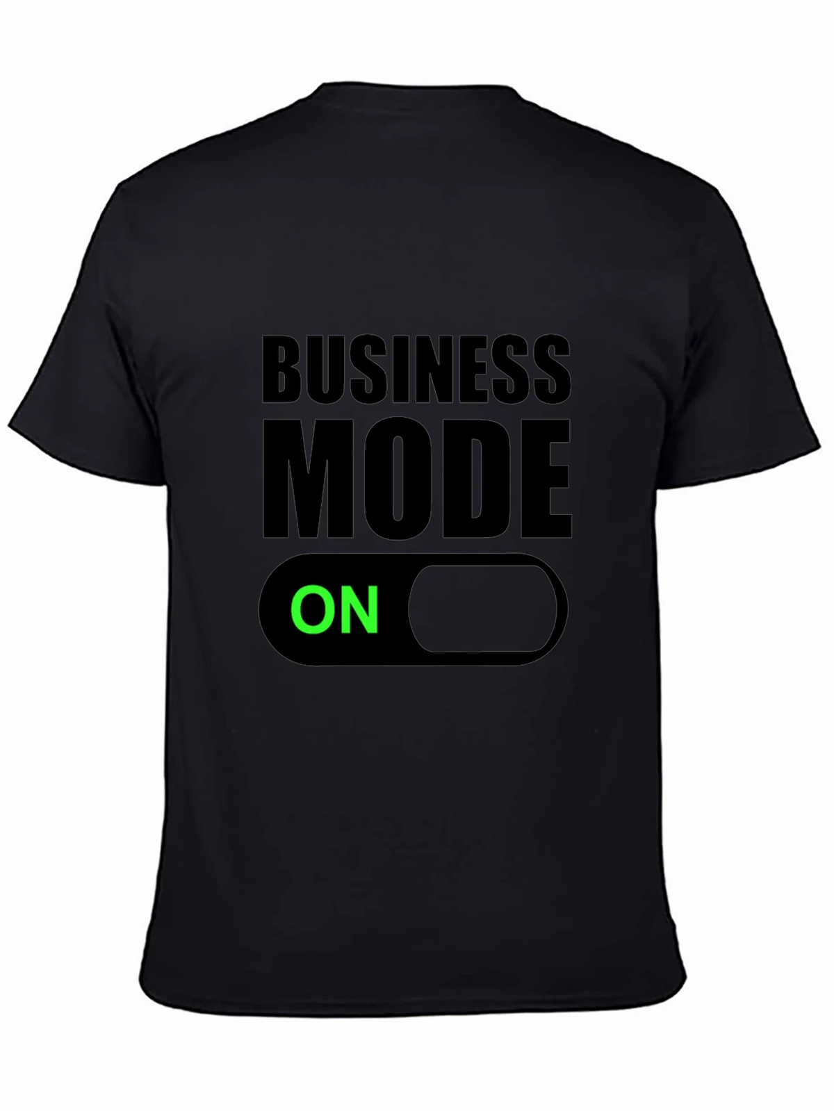 Business Mode On Black T-Shirt product image 4