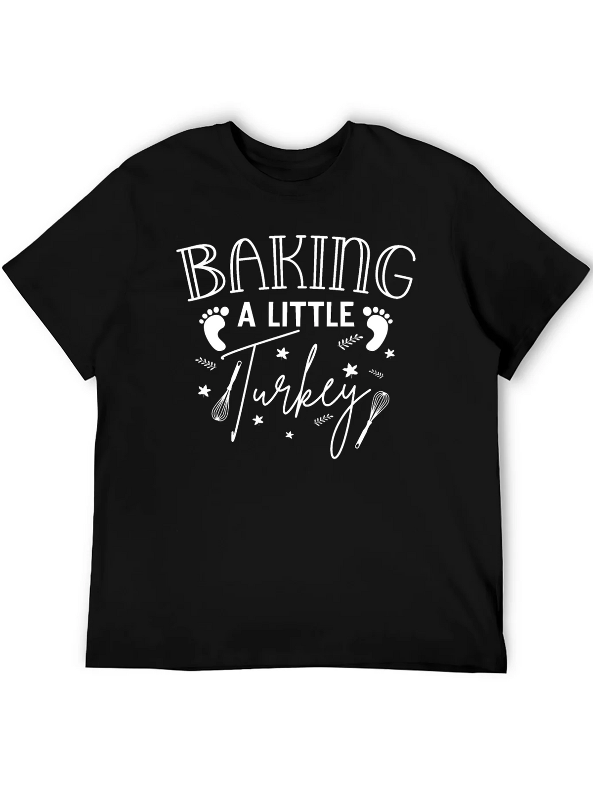 Baking a Little Turkey Pregnancy Announcement T-Shirt product image 3