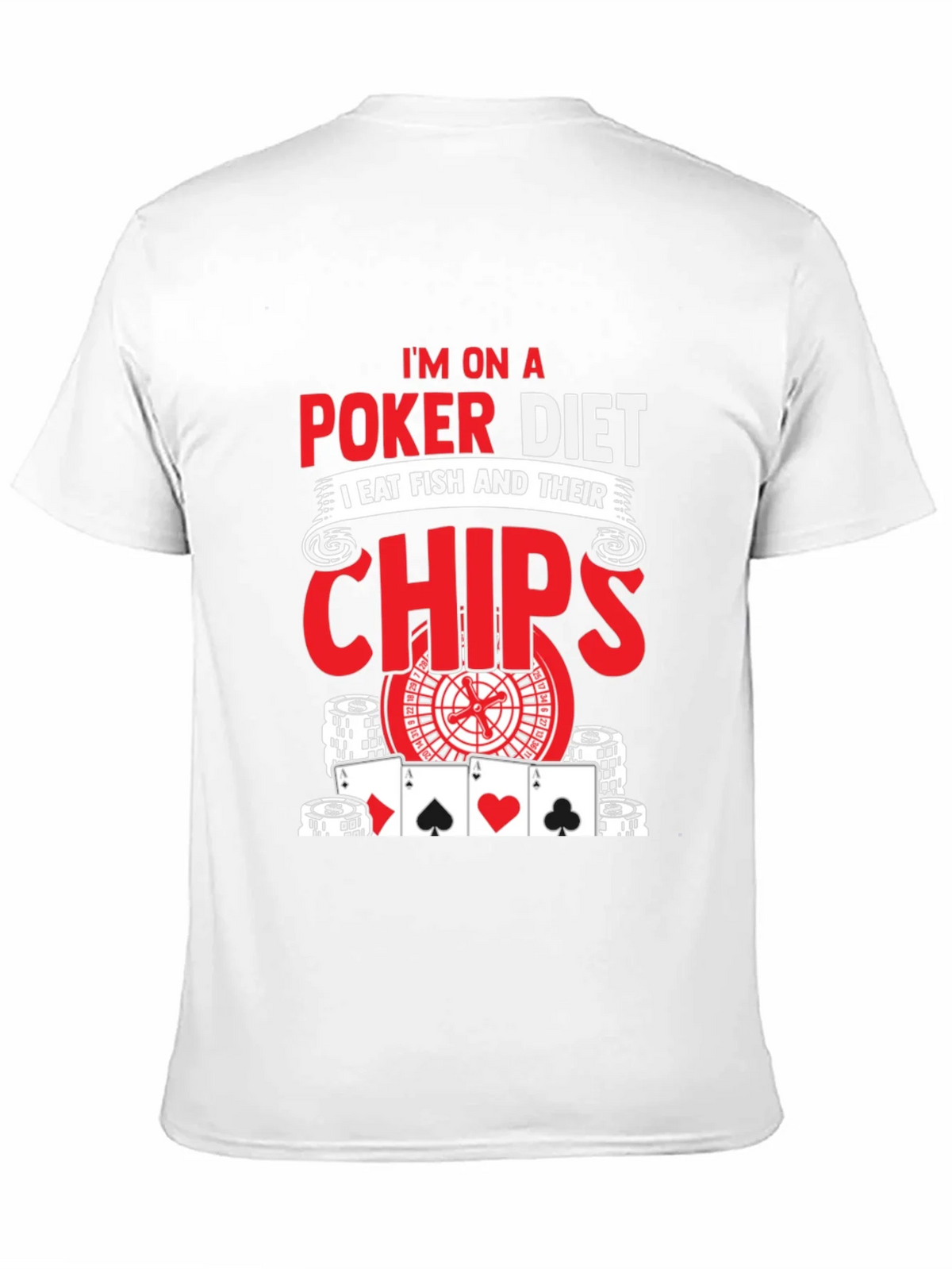 Poker Diet Graphic Tee - Eat Fish and Chips! product image 3