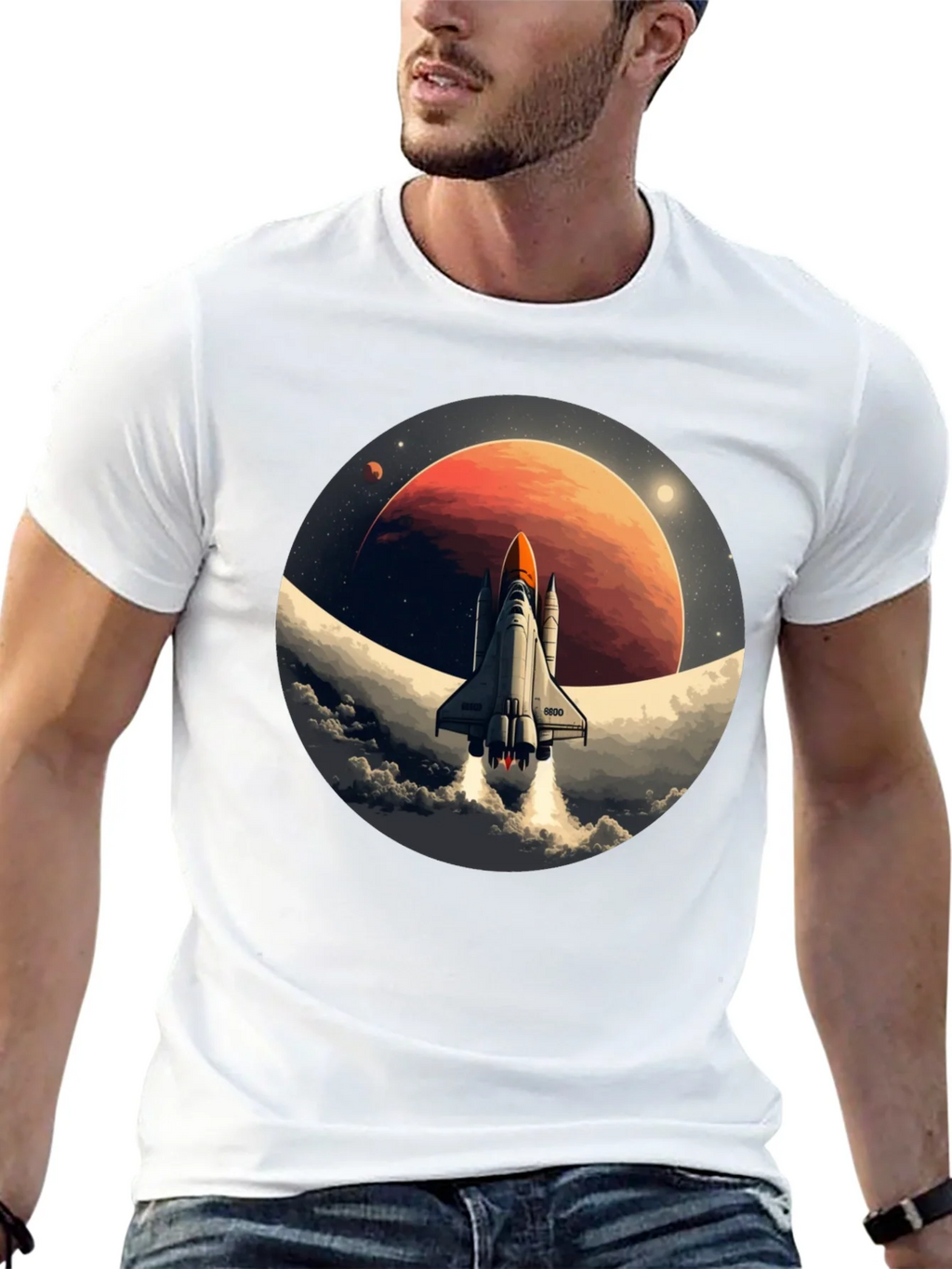 Space Shuttle Blast Off Graphic Tee product image 12