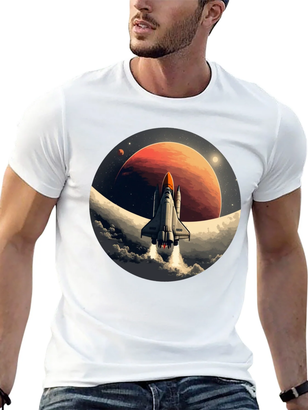 Space Shuttle Blast Off Graphic Tee product image 12