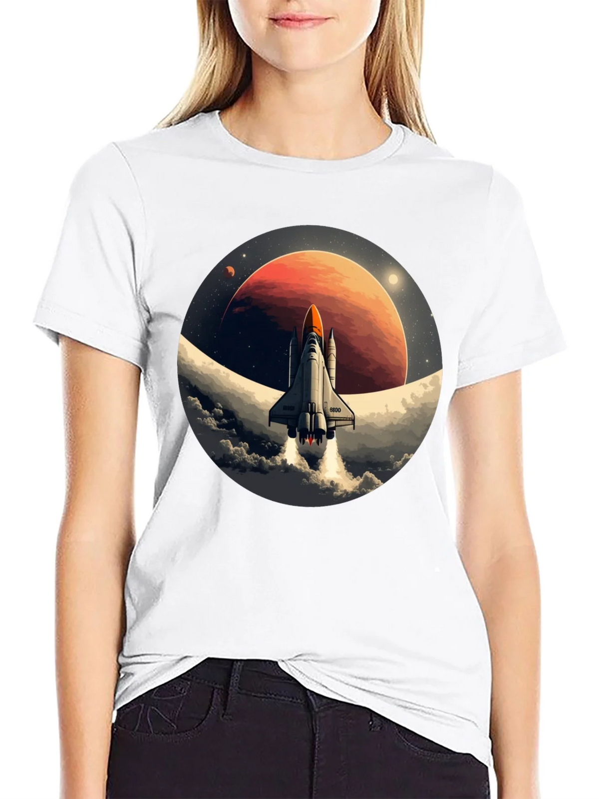 Space Shuttle Blast Off Graphic Tee product image 8