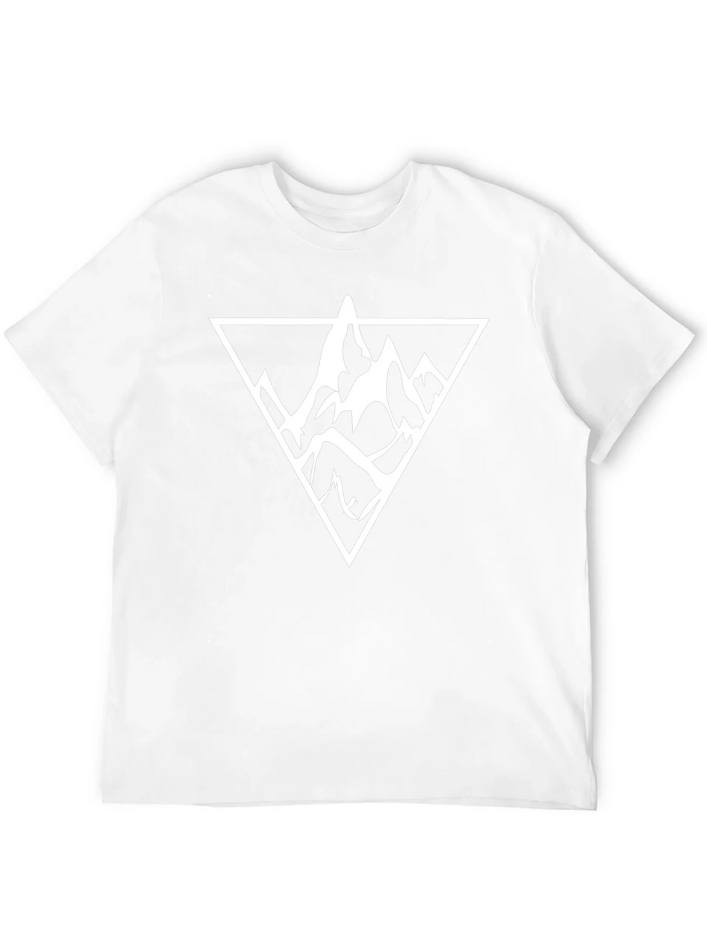 Mountain Triangle Graphic Tee - Black Cotton Casual Wear product image 10