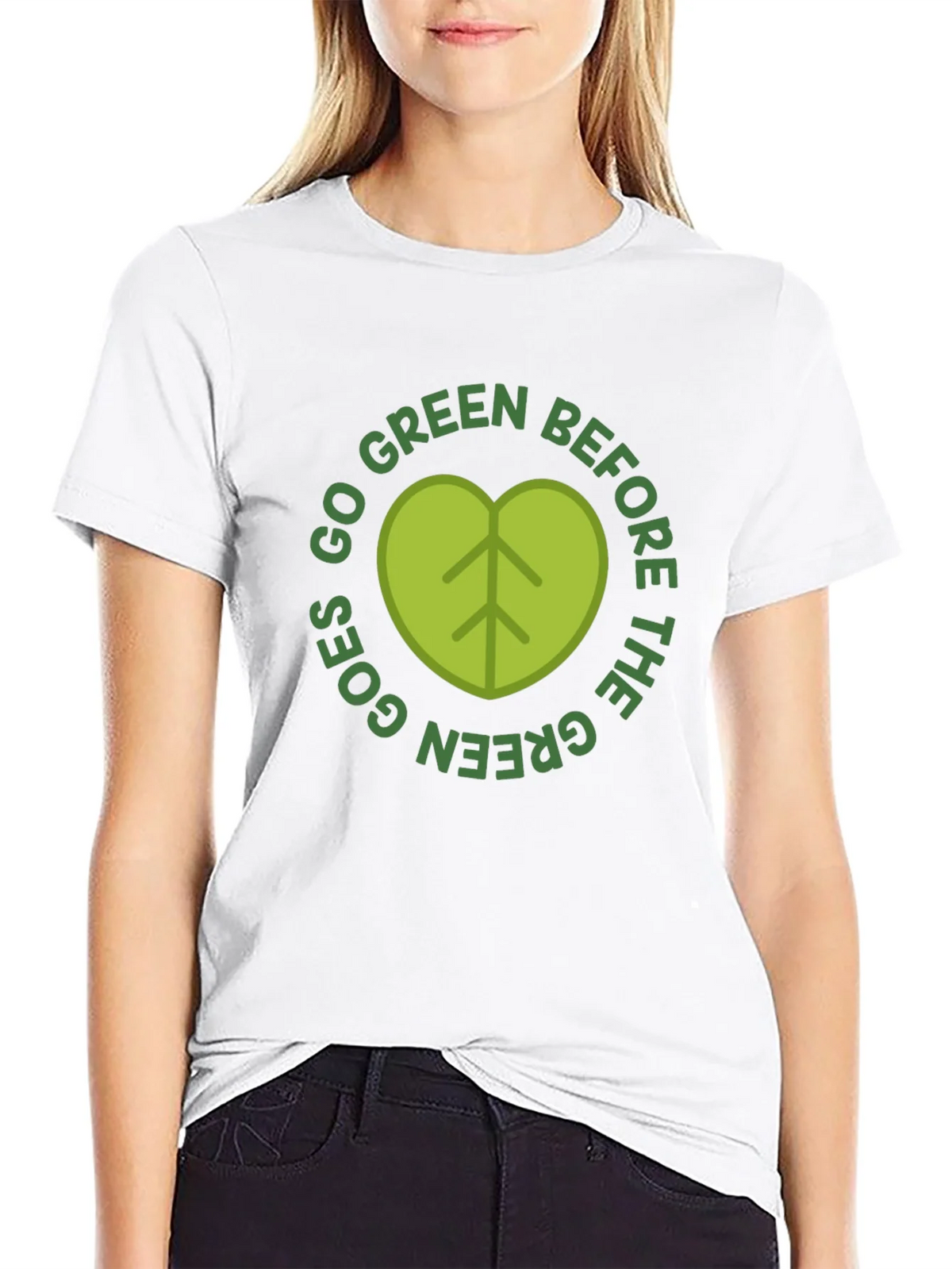 Go Green T-Shirt - Organic Eco Friendly Design product image 3