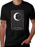 Moon Tarot Card Cat T-Shirt - Mystical Design product image 1