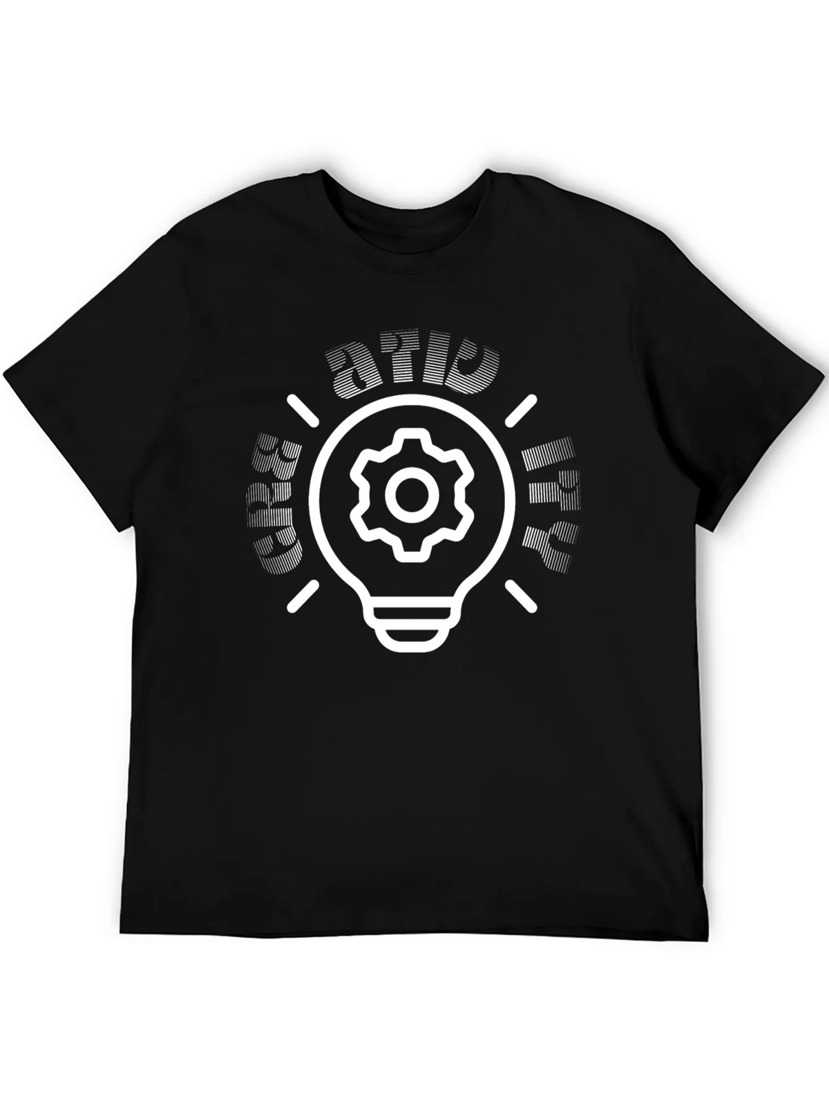Creative Idea T-Shirt - Gear Light Bulb Design product image 4
