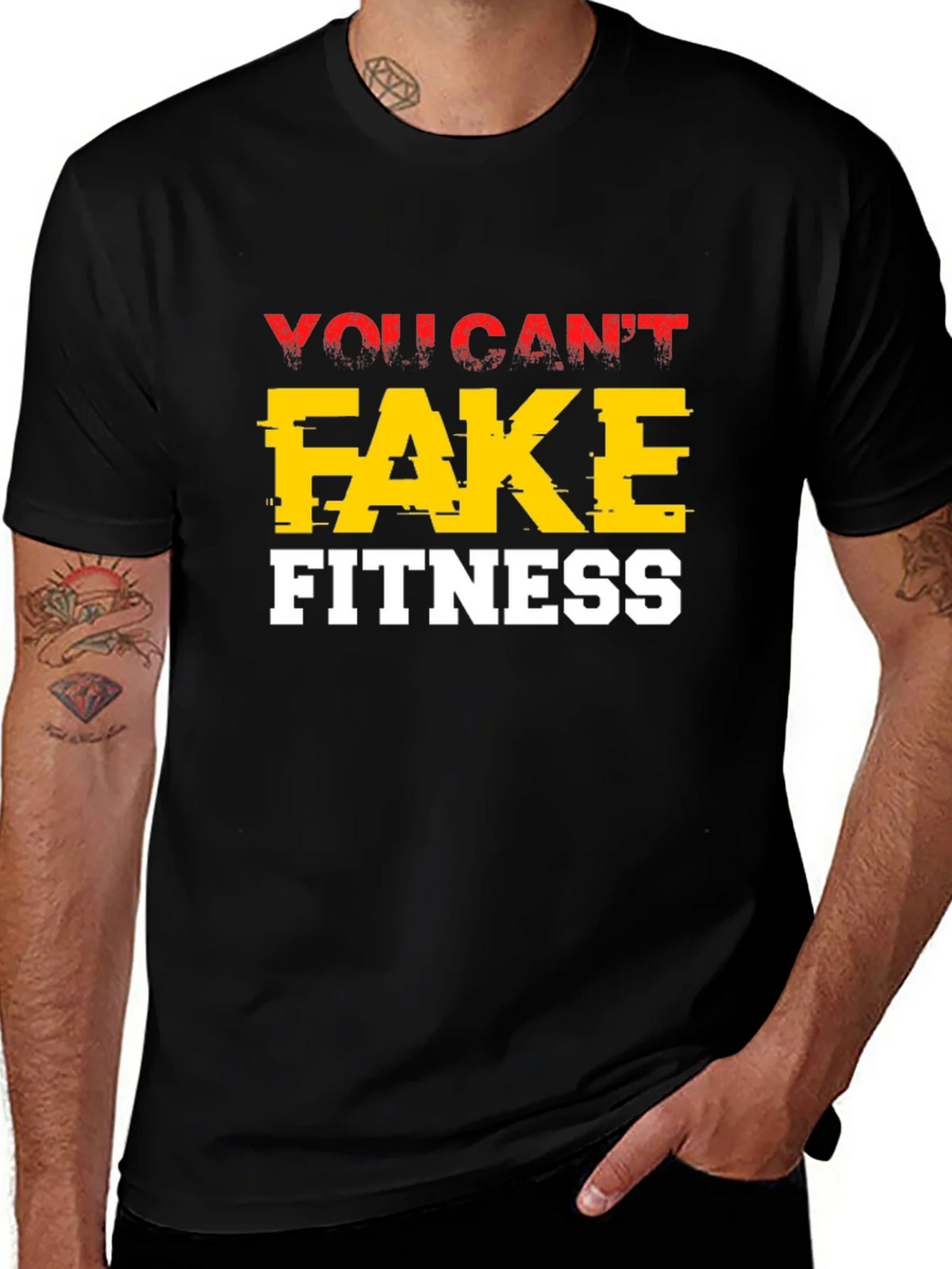 You Cant Fake Fitness Graphic Tee product image 1