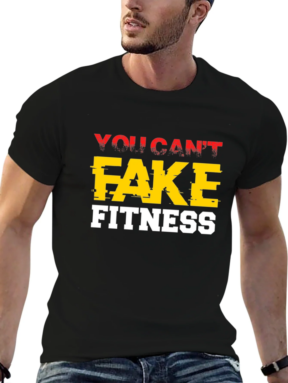 You Cant Fake Fitness Graphic Tee product image 6