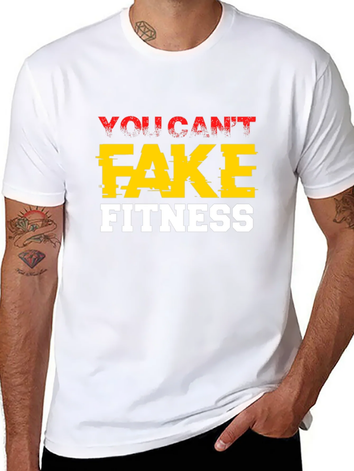 You Cant Fake Fitness Graphic Tee product image 7