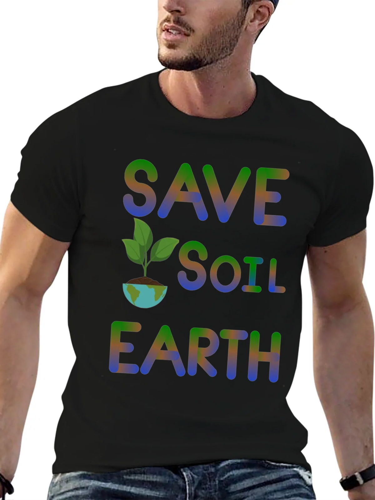 Save Soil Earth T-Shirt - Environmental Awareness product image 6