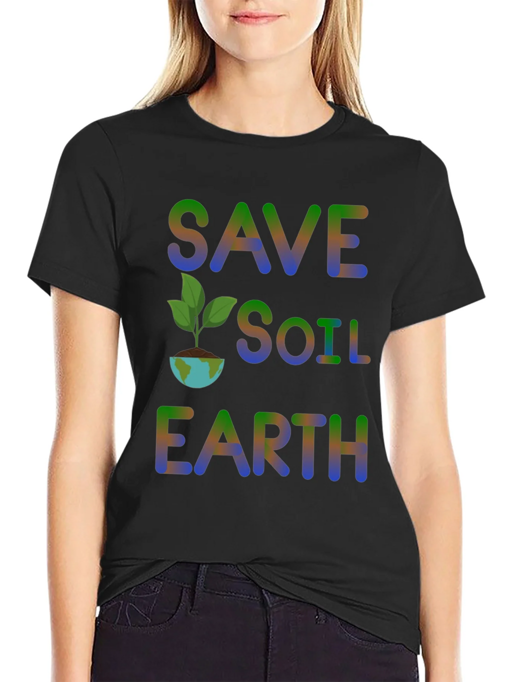 Save Soil Earth T-Shirt - Environmental Awareness product image 2