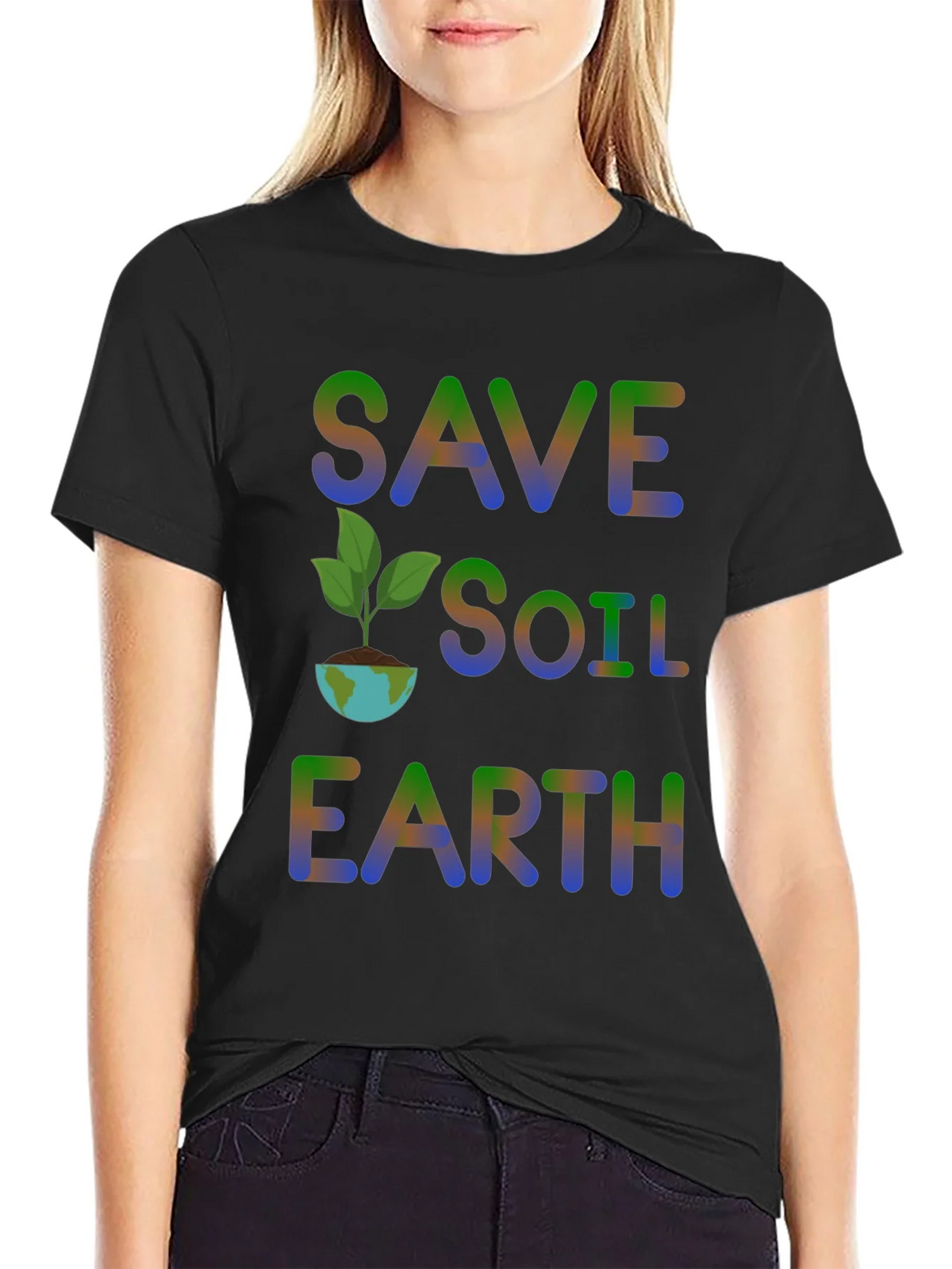Save Soil Earth T-Shirt - Environmental Awareness product image 2