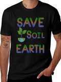 Save Soil Earth T-Shirt - Environmental Awareness product image 1