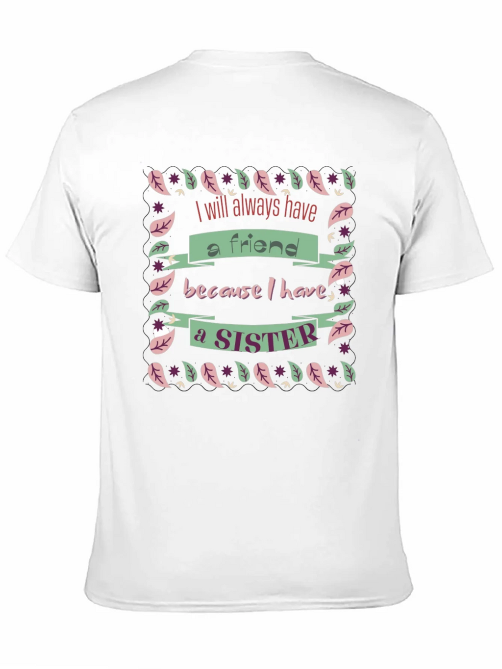 Sister Friend Black Graphic T-Shirt product image 10