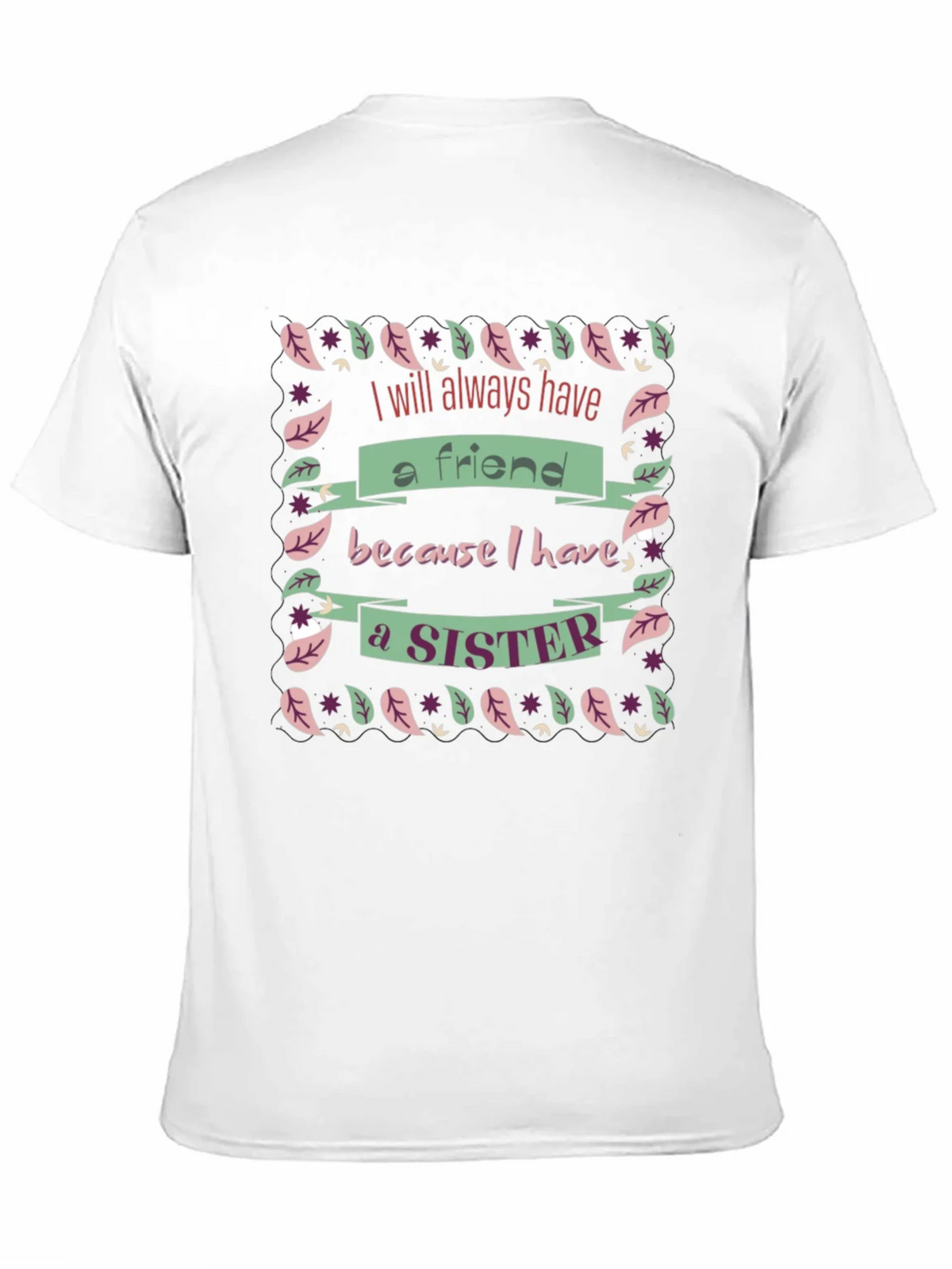 Sister Friend Black Graphic T-Shirt product image 10