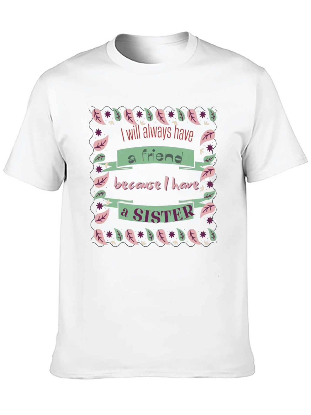 Sister Friend Black Graphic T-Shirt product image 9