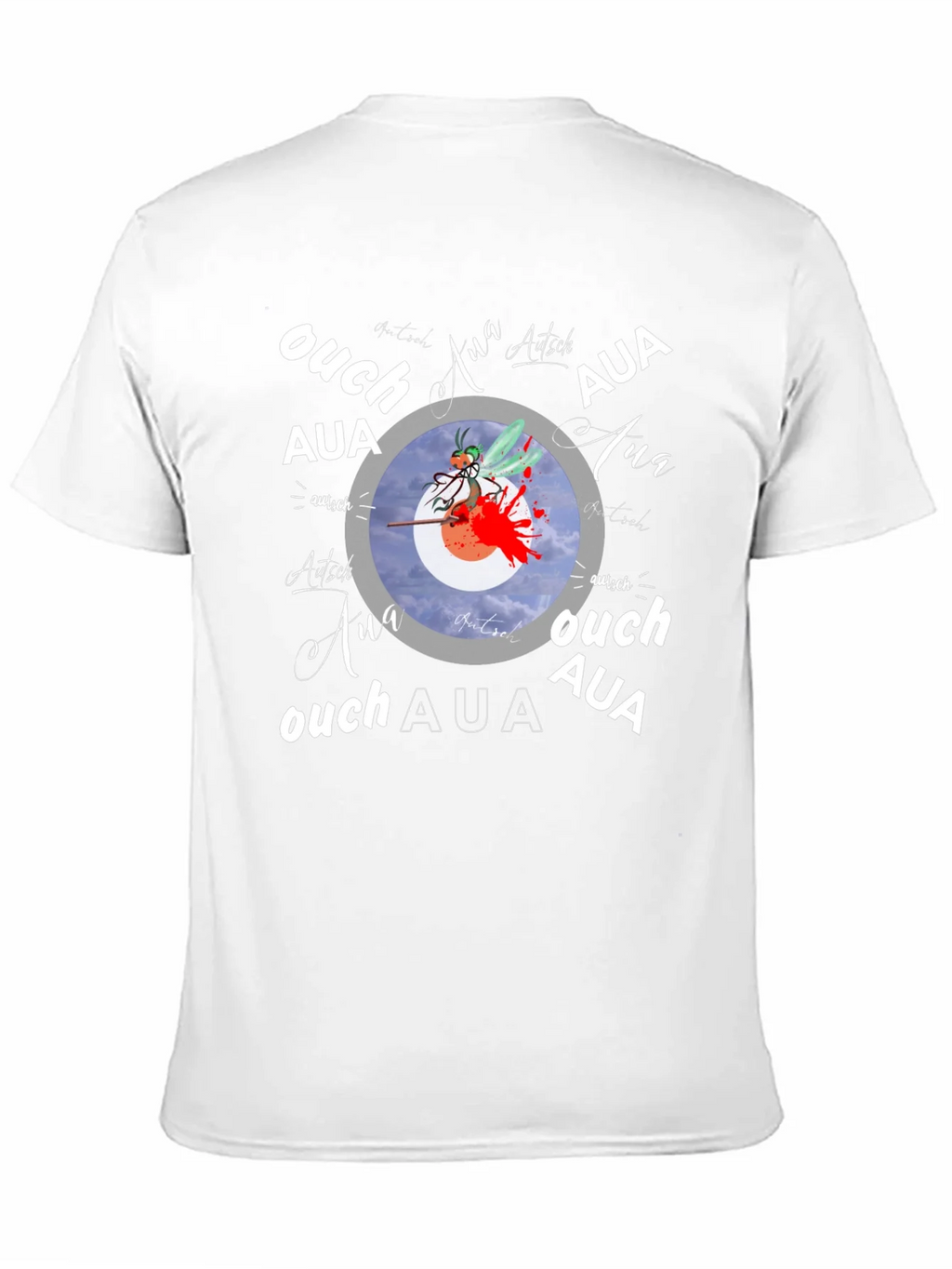 Ouch! Aua! Graphic Print Black T-Shirt product image 10
