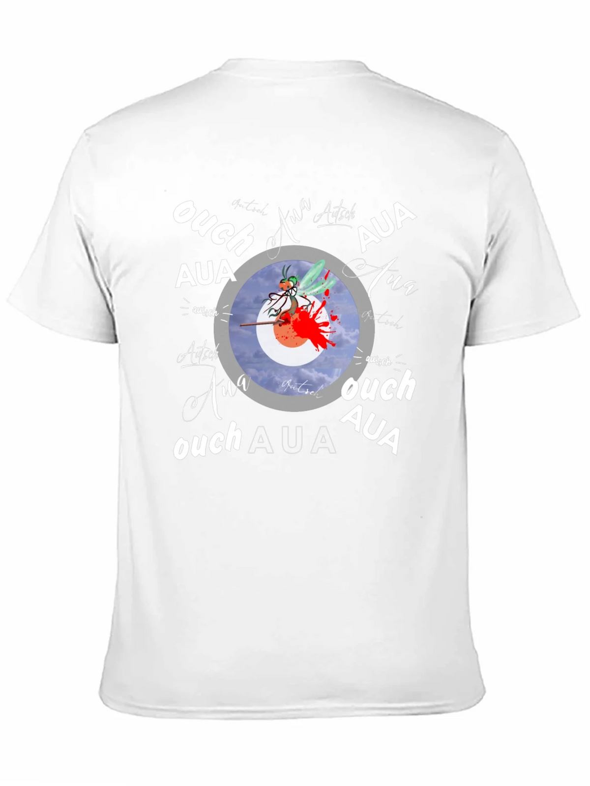 Ouch! Aua! Graphic Print Black T-Shirt product image 10