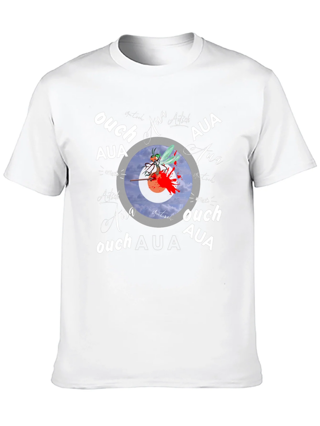 Ouch! Aua! Graphic Print Black T-Shirt product image 9