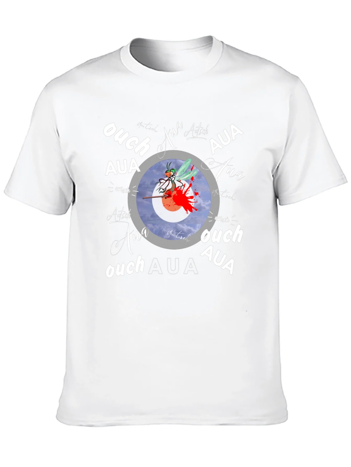Ouch! Aua! Graphic Print Black T-Shirt product image 9