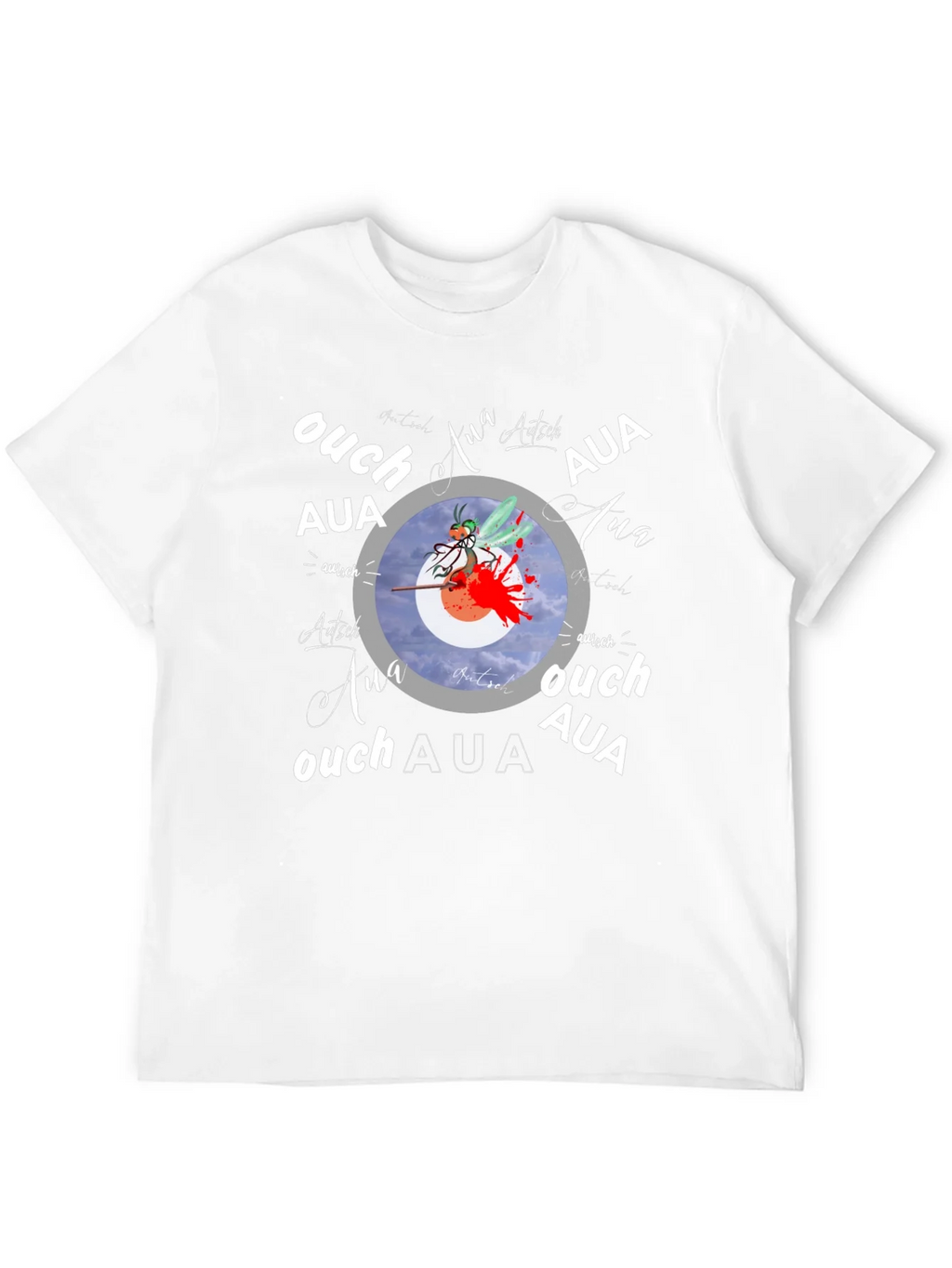 Ouch! Aua! Graphic Print Black T-Shirt product image 11