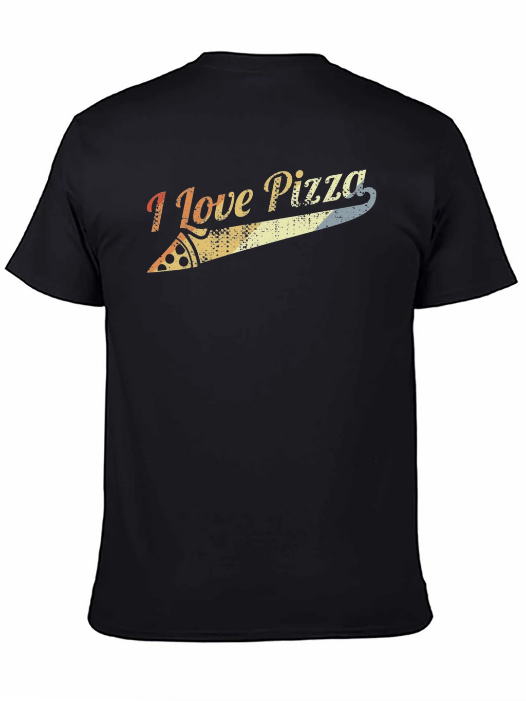 I Love Pizza Retro Graphic Tee - Black product image 4