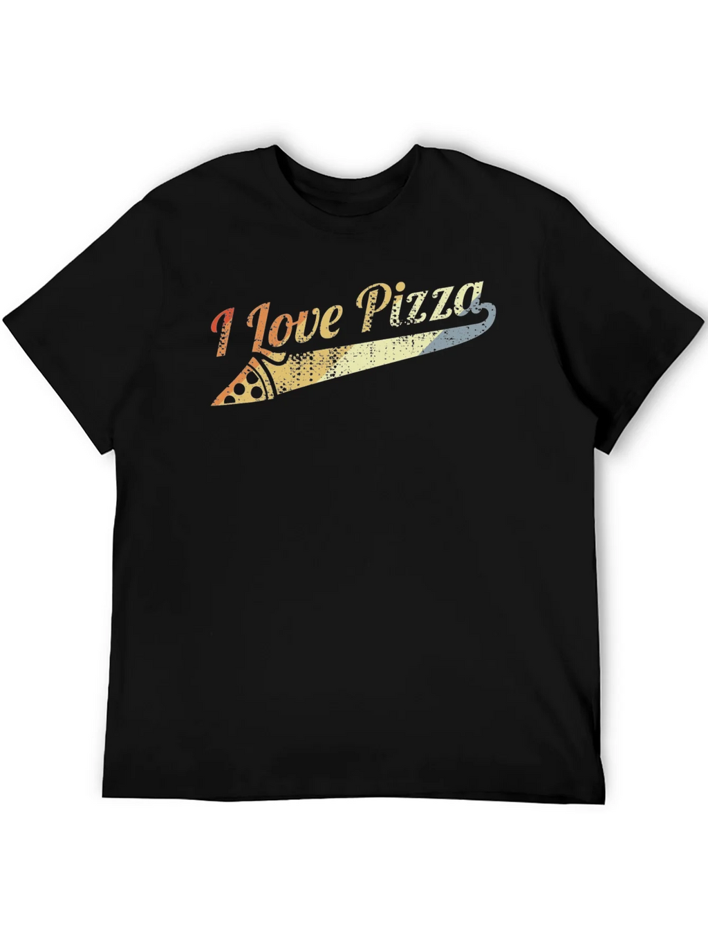 I Love Pizza Retro Graphic Tee - Black product image 5