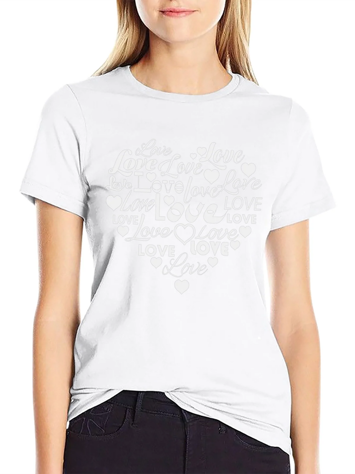 Love Heart Graphic Tee - Stylish Valentines Day Shirt product image 6