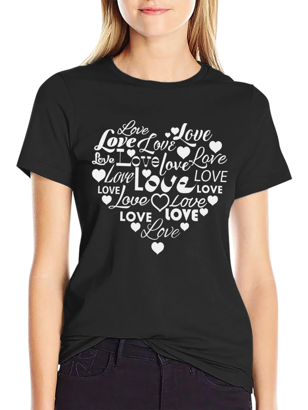 Love Heart Graphic Tee - Stylish Valentines Day Shirt product image 2
