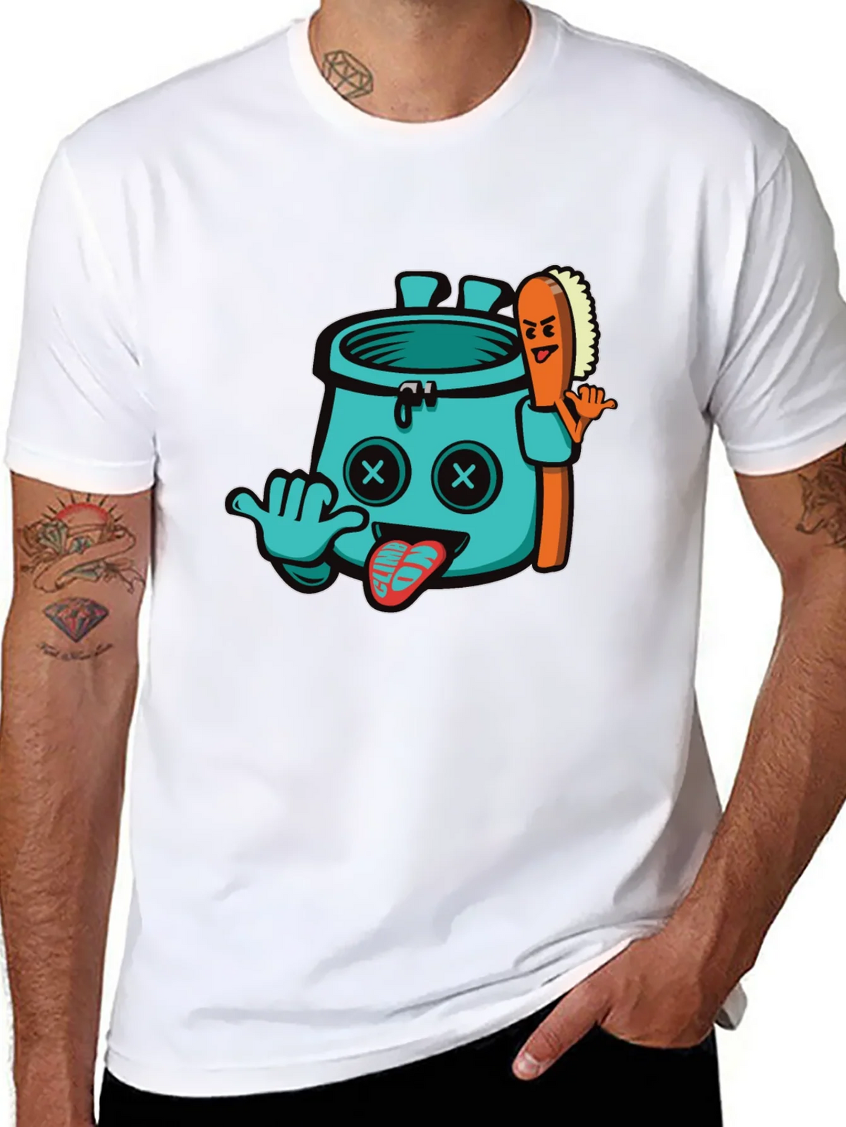 Funny Climbing Chalk Bag T-Shirt