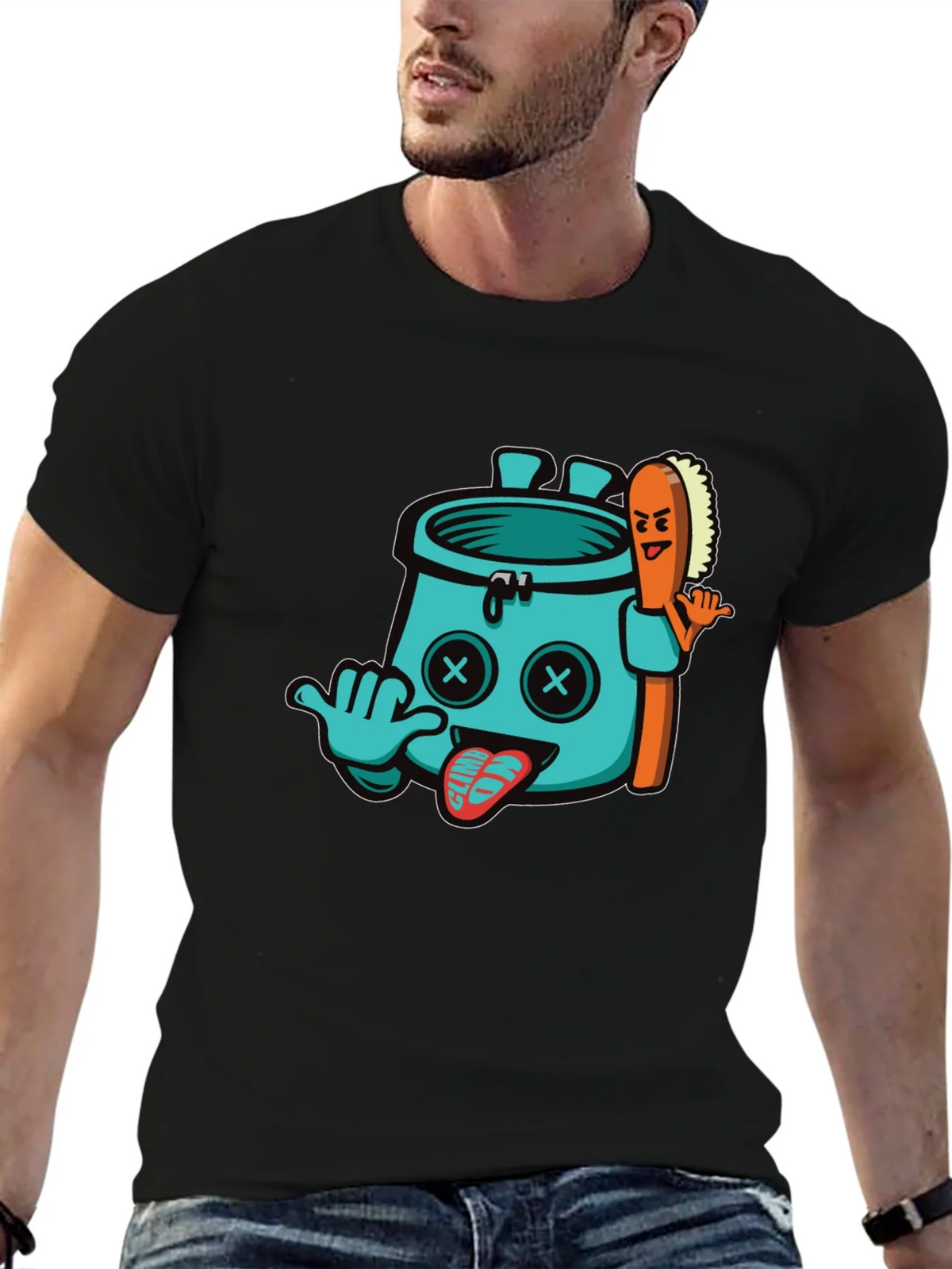 Funny Climbing Chalk Bag T-Shirt