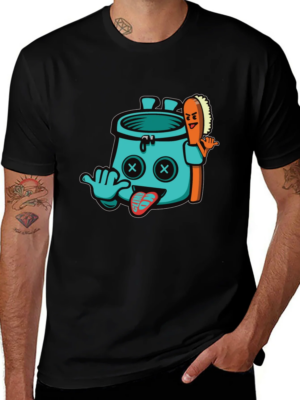 Funny Climbing Chalk Bag T-Shirt