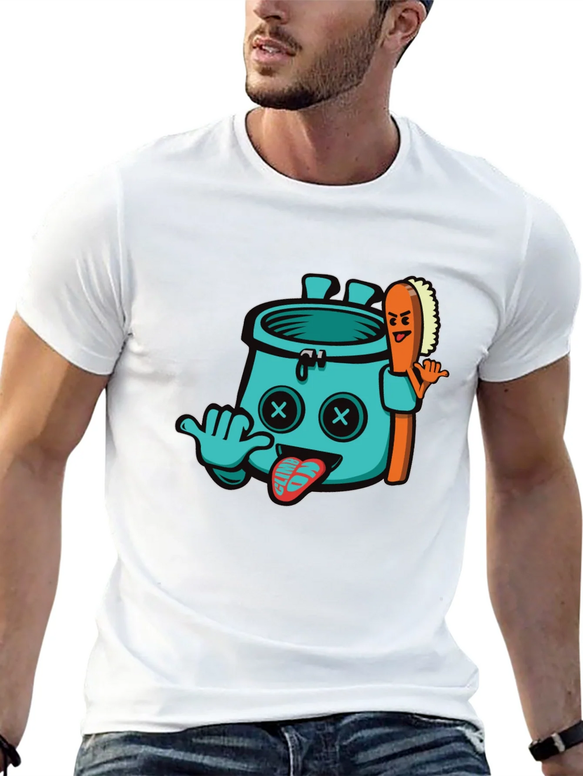 Funny Climbing Chalk Bag T-Shirt