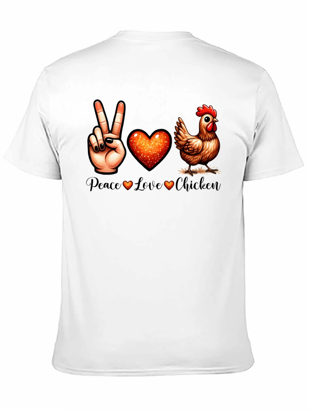Peace Love Chicken T-Shirt product image 10